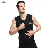 3mm neoprene mens wetsuit vest jacket sleeveless zipper sun protection warm super elastic snorkeling surfing wetsuit vest 2022
