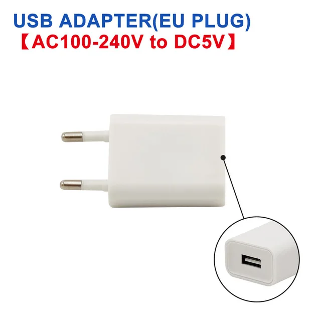DC5V портативный светодиодный USB светильник для книг u-диск светодиодный светильник 12 Светодиодный s мини лампы для чтения 4 Вт USB ночной Светильник для защиты зрения для мобильных устройств - Испускаемый цвет: EU Plug Adapter