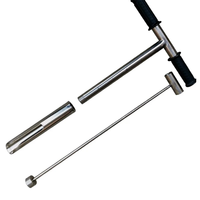 Пробоотборник почвы из нержавеющей стали с ножной педалью и весами садовые