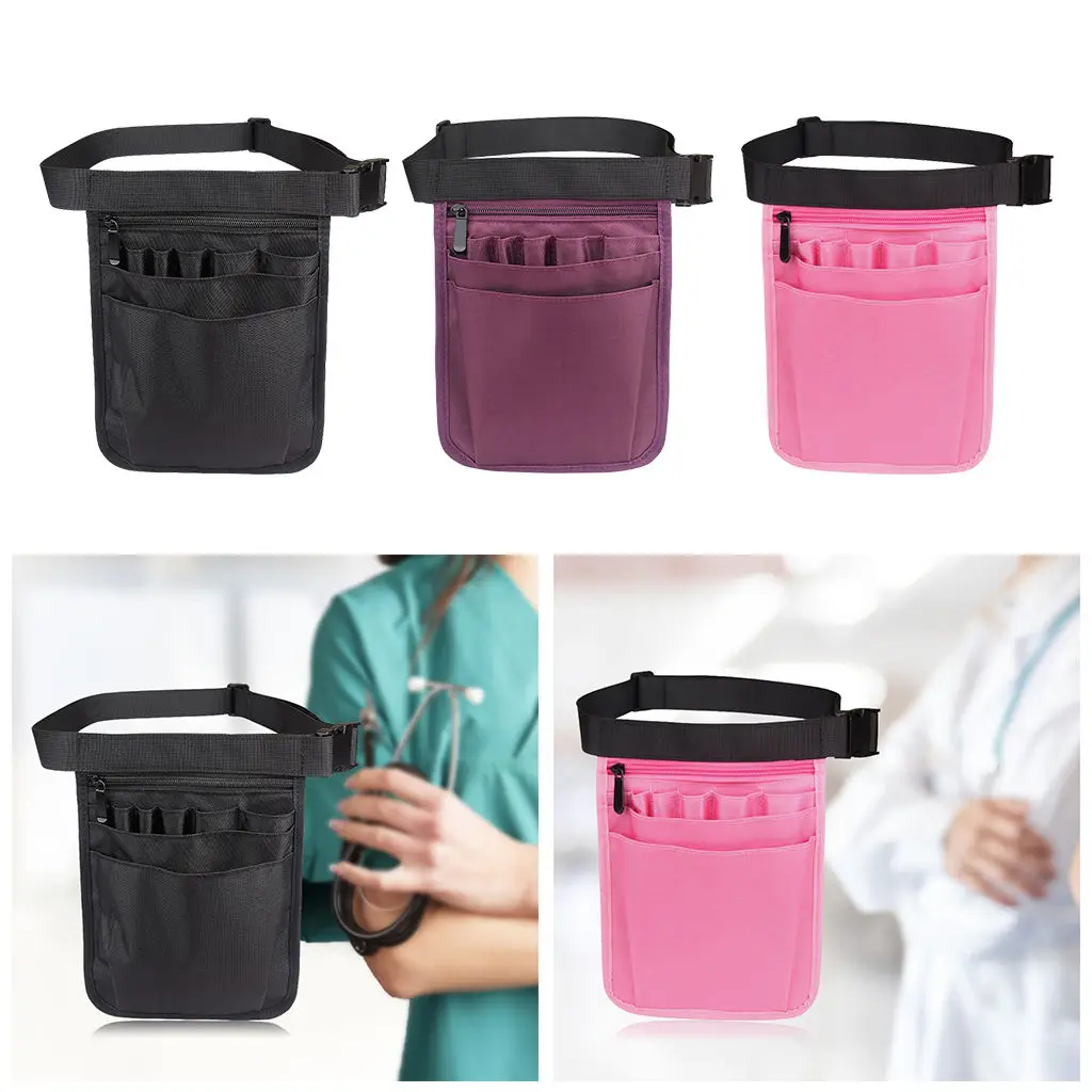 Nurse Organizer Bag Belt Extra Pocket  Fanny Pack Nurse Waist Bag For Women Shoulder Pouch Case 900D Nylon for Accessories Tool