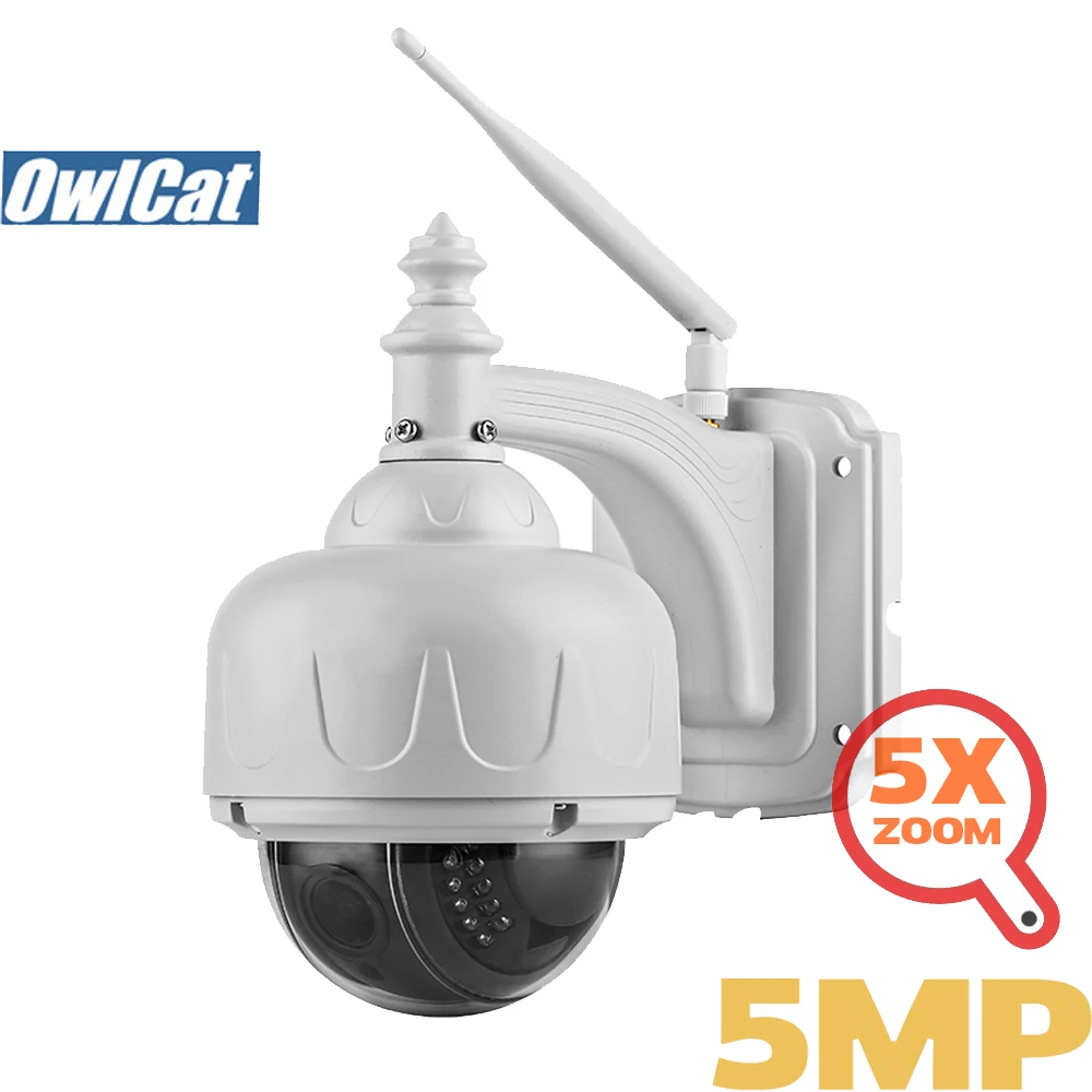 OwlCat HD 2MP 5MP наружная пулевидная ptz камера IP Wifi 5X оптический зум 2 7 13 5 мм