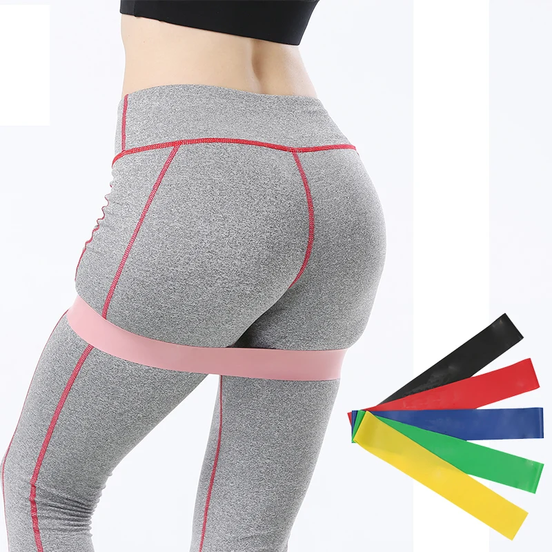 

50cm Home Fitness Resistance Bands Pilates Sports Workout Rubber Loop BodyBuilding Strength Gym Athletic Expander Yoga Expander