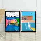 David Hockney художественная выставка винтажная Картина на холсте настенное искусство скандинавские плакаты и принты настенные картины для украшения гостиной