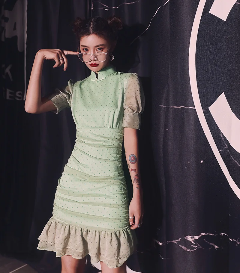 Современное китайское дизайнерское платье Ципао для девочек 2021|qipao dress|cheongsam qipao