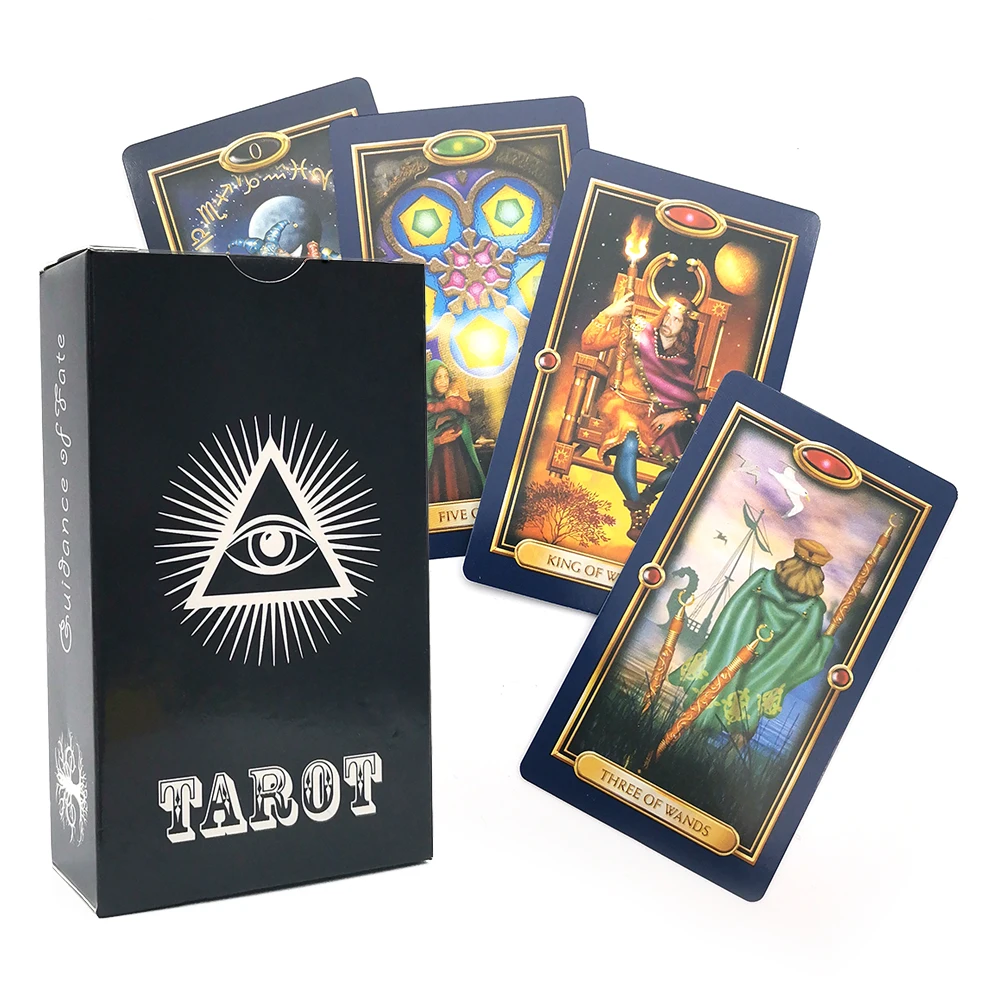 Золото карты Таро Oracle английская версия настольные игры Семья вечерние колоды