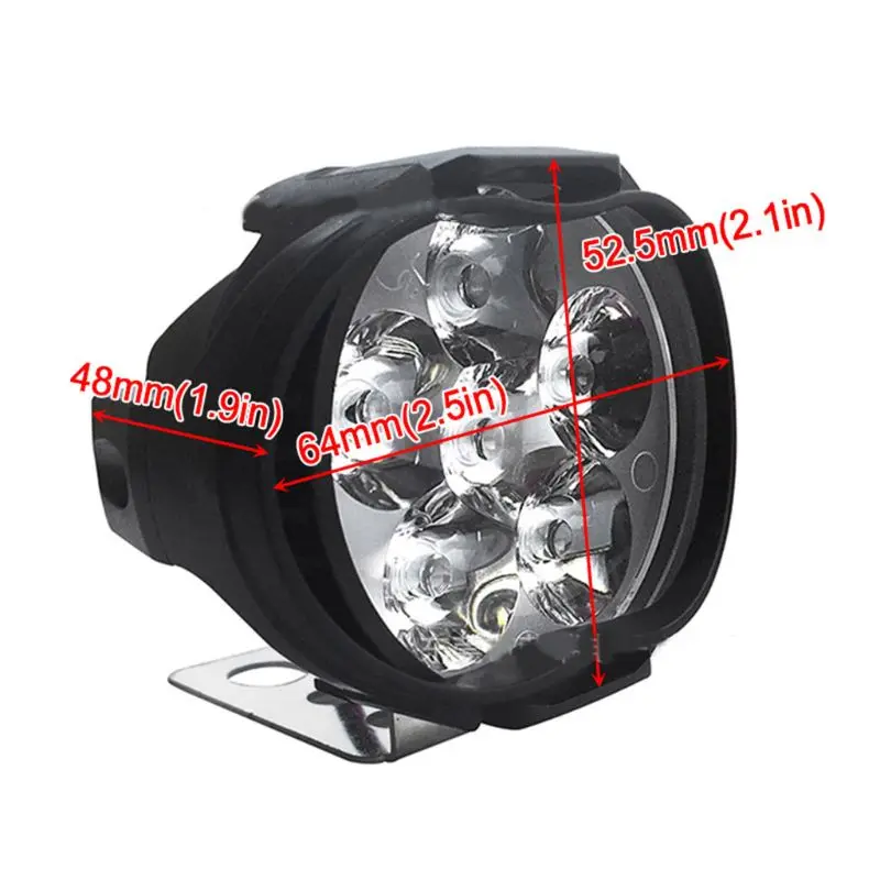 Светодиодная подсветка для мотоцикла электромобиля комплект фар велосипеда