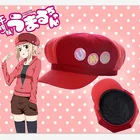 Новинка, береты аниме Himouto Death U chan, головной убор для косплея UMR, Стильная мужская и женская мужская красная мультяшная купольная шляпа для вечеринки на Хэллоуин