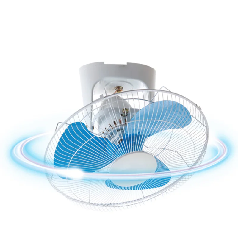 

16 or 18 Inches Ceiling Fan Portable 360degree Rotation Hanging Fan Dormitory School High Air Flow Circular Hanging Fan