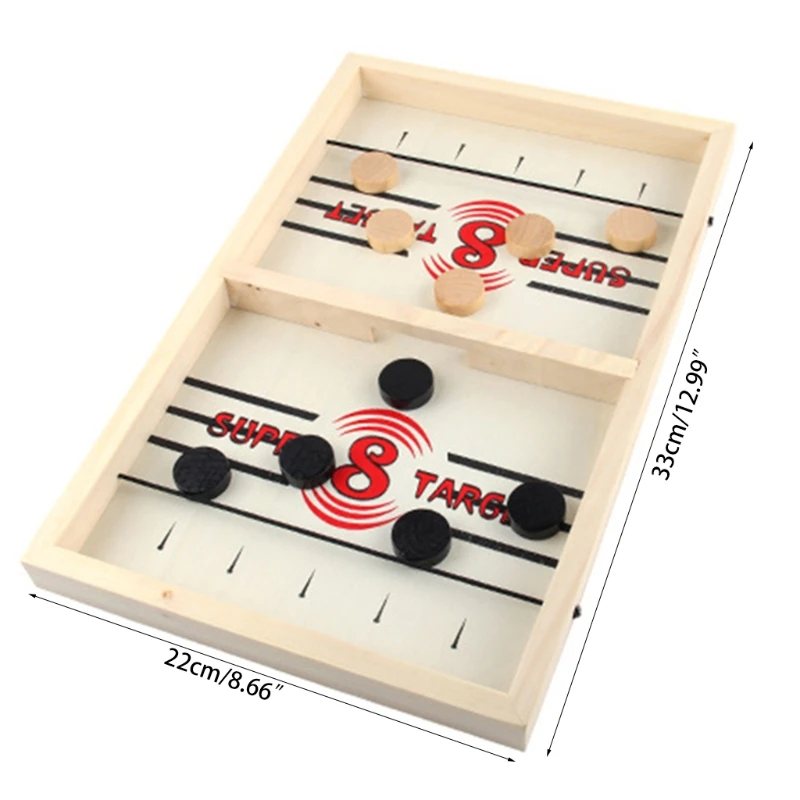 

Table Hockey DIY Fast Sling Puck Board Game Parent-child Interactive Party Toy