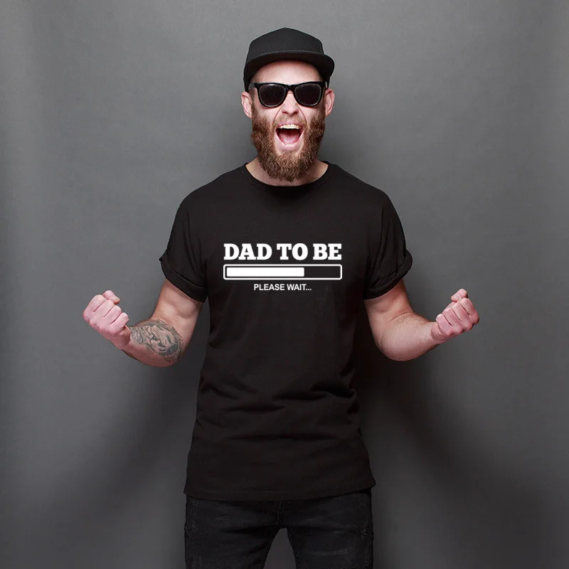 

Valentine Day DAD TO BE Adult Fashionable T Shirt Short Sleeve Classic T-Shirts Party Unique T-Shirt Boyfriend Gift