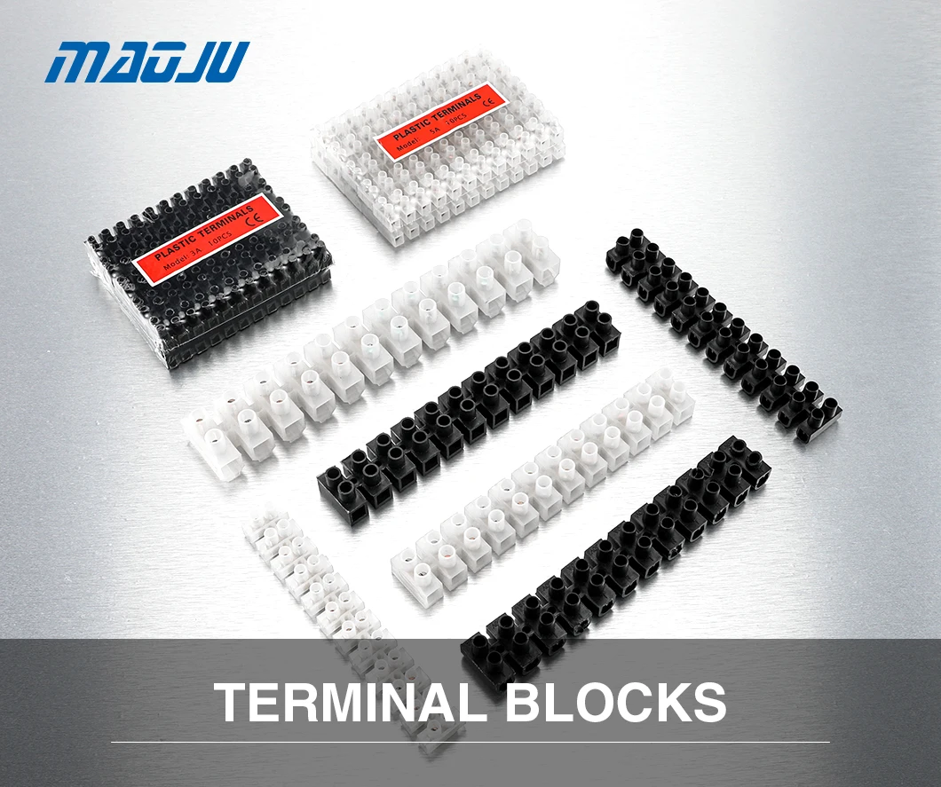 

1pcs U H Type 12 Position Plastic Barrier Terminal Strip Block Barrier Screw Block Connection Strips for Electrical Wiring 3A 6A