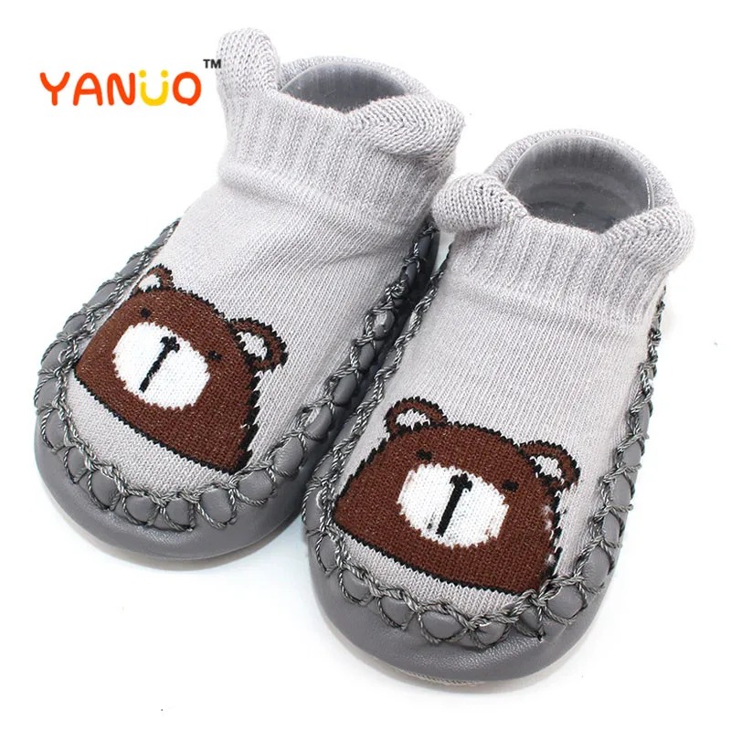 YANUO модные детские носки с рисунками героев из мультфильмов Для детской кожи на