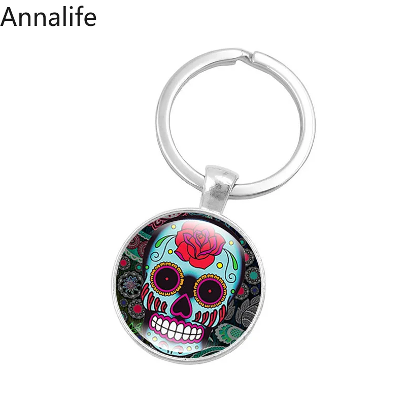 Новинка 2019 брелок с черепом из сахара мексиканское народное искусство