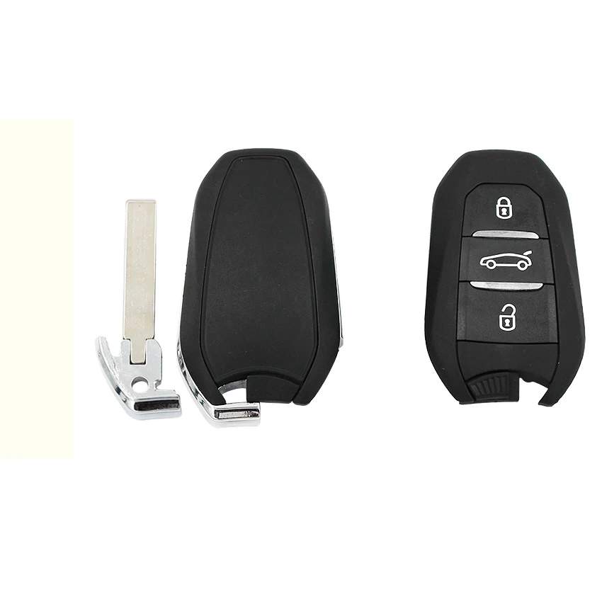 Okeytech 3 кнопки смарт пульт дистанционного управления Корпус ключа для Peugeot 308 508
