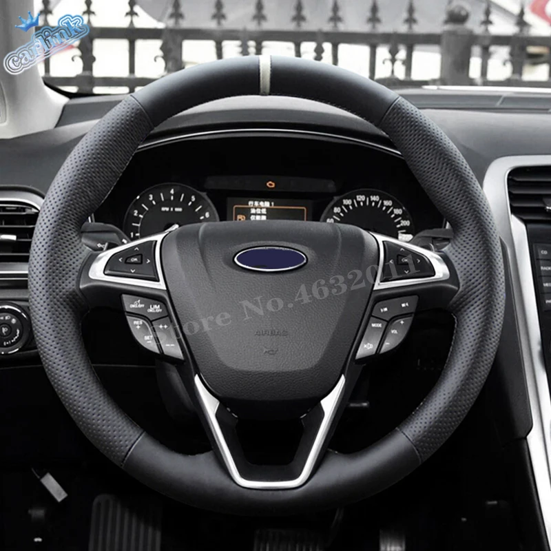 Матовый корпус автомобиля для Ford EDGE 2015 2016 2017 ABS интерьерный комплект рулевого
