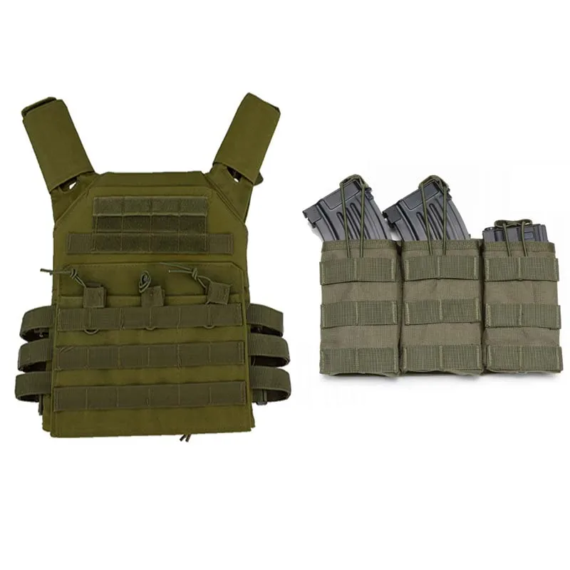 JPC жилет тактическое оборудование пластина ПЕРЕВОЗЧИК МОЛЛ с Тройная журнальная