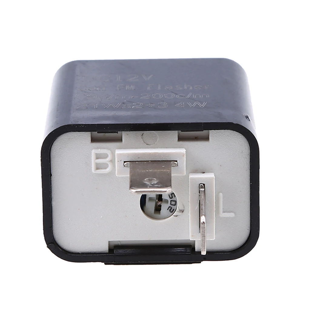 

12V 2 Pin LED Flasher Frequency Relay Turn Signal Indicator Motorcycle Motorbike Fix Motorcycle Flasher Multiple Protection Safe