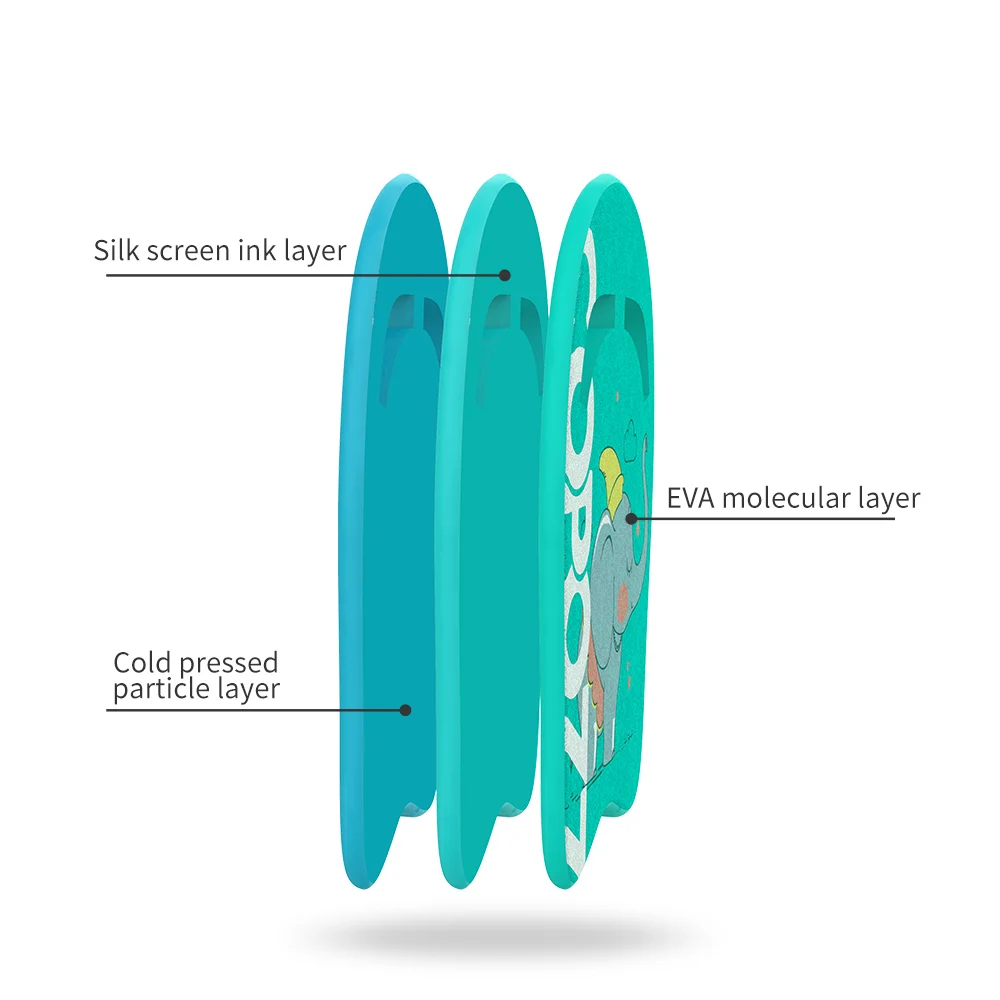 Легкий EVA плавательный кикборд мультфильмы плавающая пластина Задняя Детская