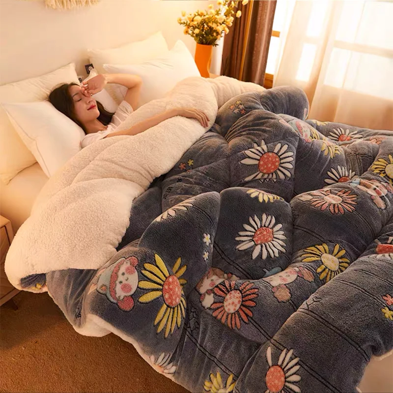Теплое фланелевое одеяло в стиле пэчворк толстые стеганые одеяла для дома размер