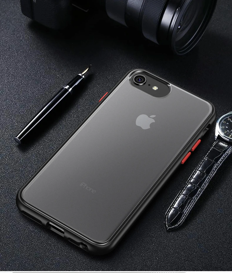 Для iPhone XS XR чехол Magic Shadow IPAKY XS MAX чехол с цветными кнопками TPU PC Гибридный противоударный чехол для iPhone 8 7 6 6s Plus чехол