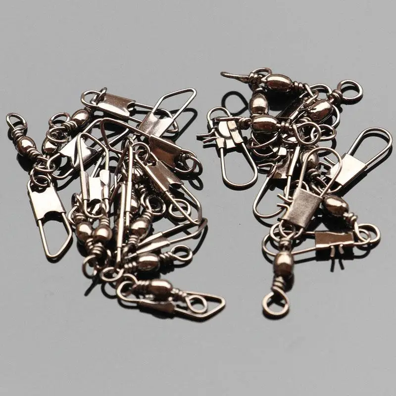 

Connector 35mm Fishing Outdoor 100Pcs Interlock Pin Brass Swivel with