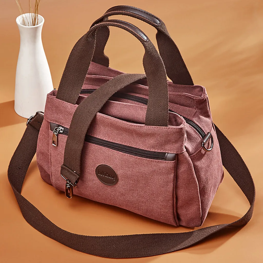 

Womens Bags Casual Totes Solid Color Canvas Shoulder Messenger Bags Student School Travel Handbags Bolsos Hombre Bags for Women