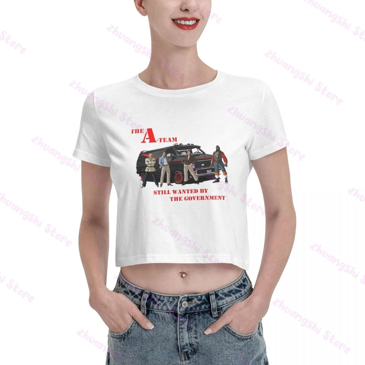 

Женская мода команда A-Team A Team Ba Face Murdock Hannibal Van футболки до талии