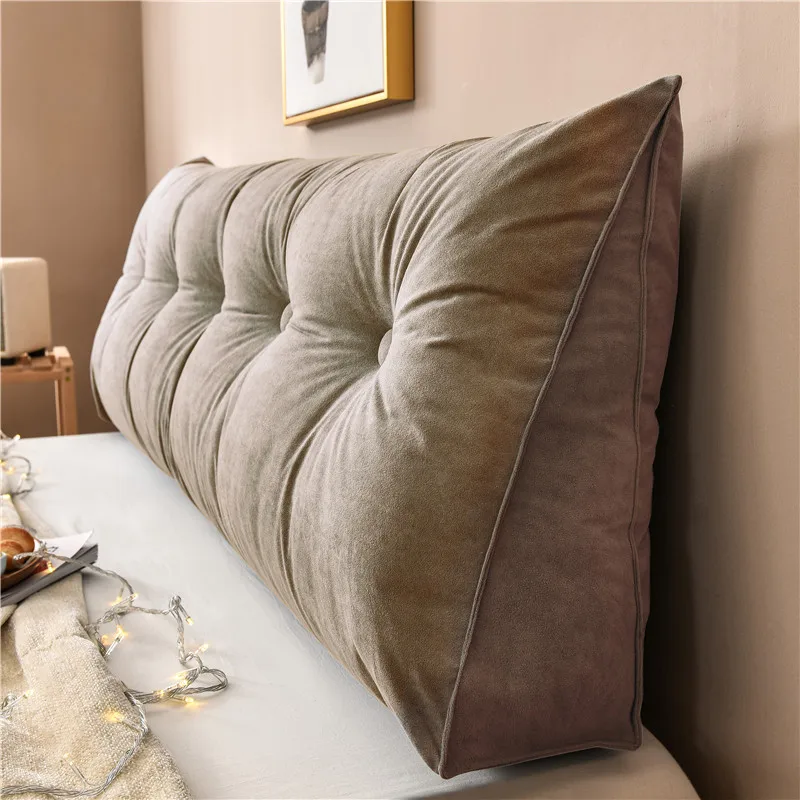 

Washable Long Bedside Pillows with Filling Modern Simplicity Pillow Single Double Home Cushion Tatami for Sleeping