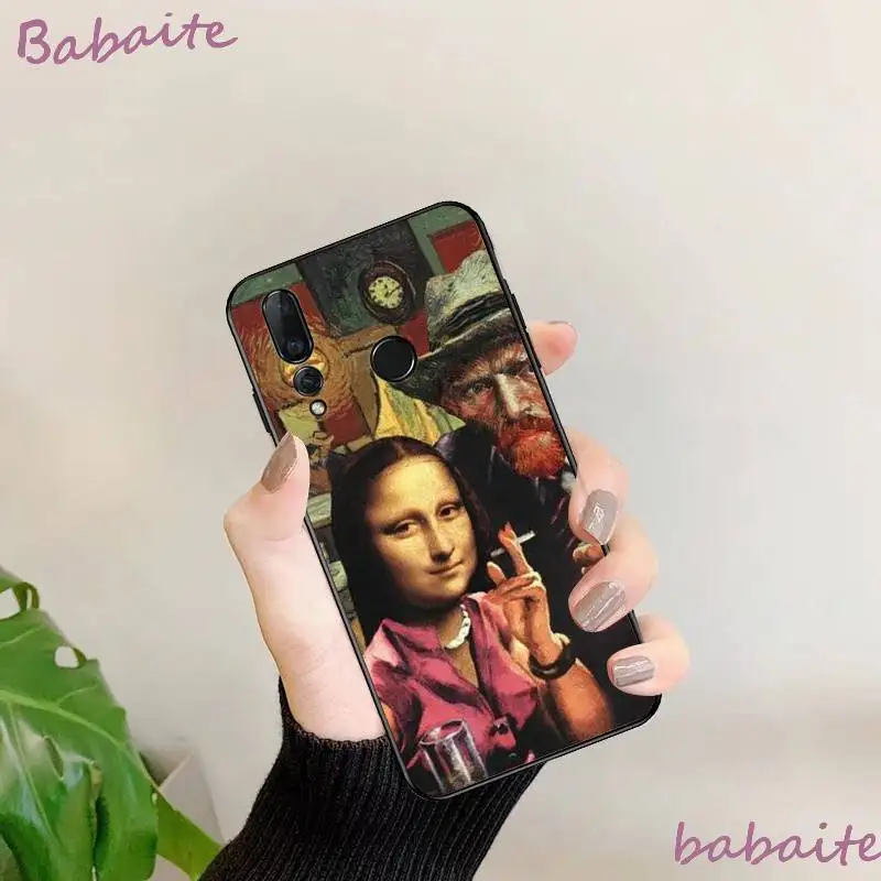 Мягкий ТПУ чехол Babaite с рисунком Ван Гога в стиле Триппи drole art для HuaweiY9 2018 HONOR 8 8X 9