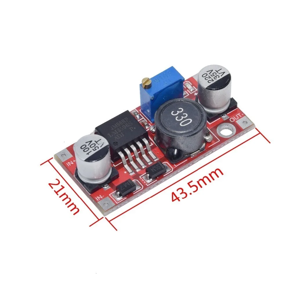 Высокое качество 3A Регулируемый DC-DC LM2596 LM2596S вход 4 V-35 V Выход 1,23 V-30 В постоянного тока dc понижающий Питание Регулятор модуль