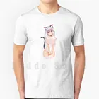 Хлопковая футболка Neko (Cat) для девочек, мужская, хлопковая, S-6Xl, Neko Chan Neko для девочек, аниме, девушка мечты, уэйфу, сиськи с Wi-Fi