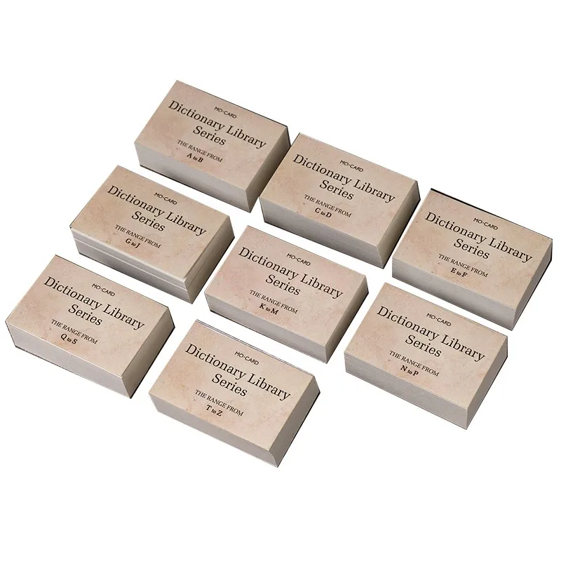 100 листов винтажный Ретро стиль словаря библиотеки памятки Скрапбукинг Бумага