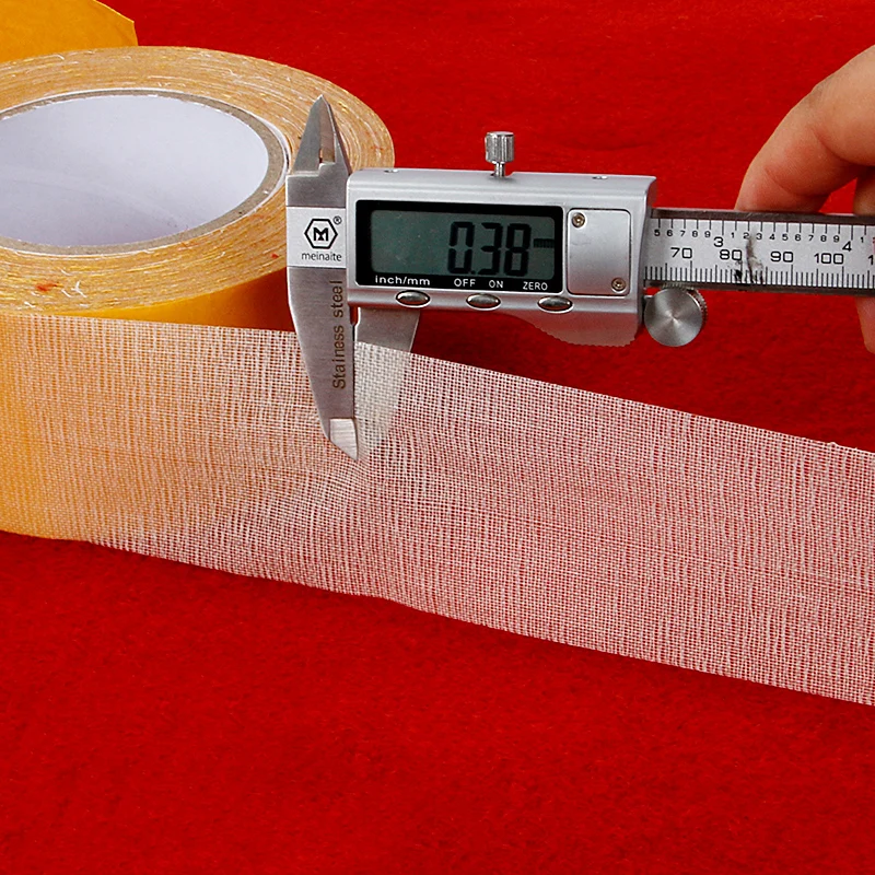 Двусторонняя тканевая основа мощная полупрозрачная сетчатая двусторонняя лента