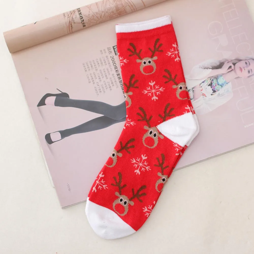JAYCOSIN хлопчатобумажные носки с рождественскими мотивами Женская и мужская обувь
