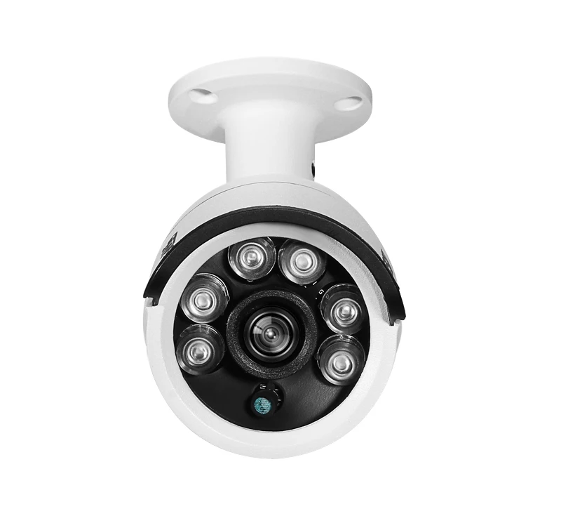 6 шт. массив светодиодов водонепроницаемый IP66 Металл 8MP 5MP 4MP 3MP 1080P Auido H.265 + 25Fps ONVIF