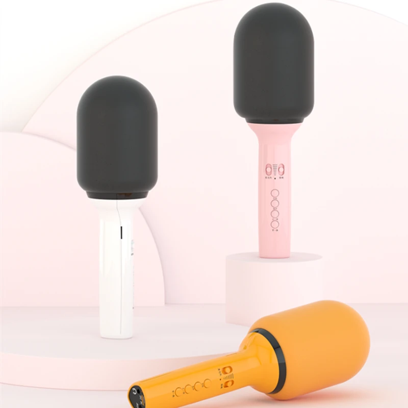 

Беспроводной микрофон для караоке с Bluetooth, портативный динамик, домашний KTV-плеер с функцией пения, микрофон для телефона, ПК