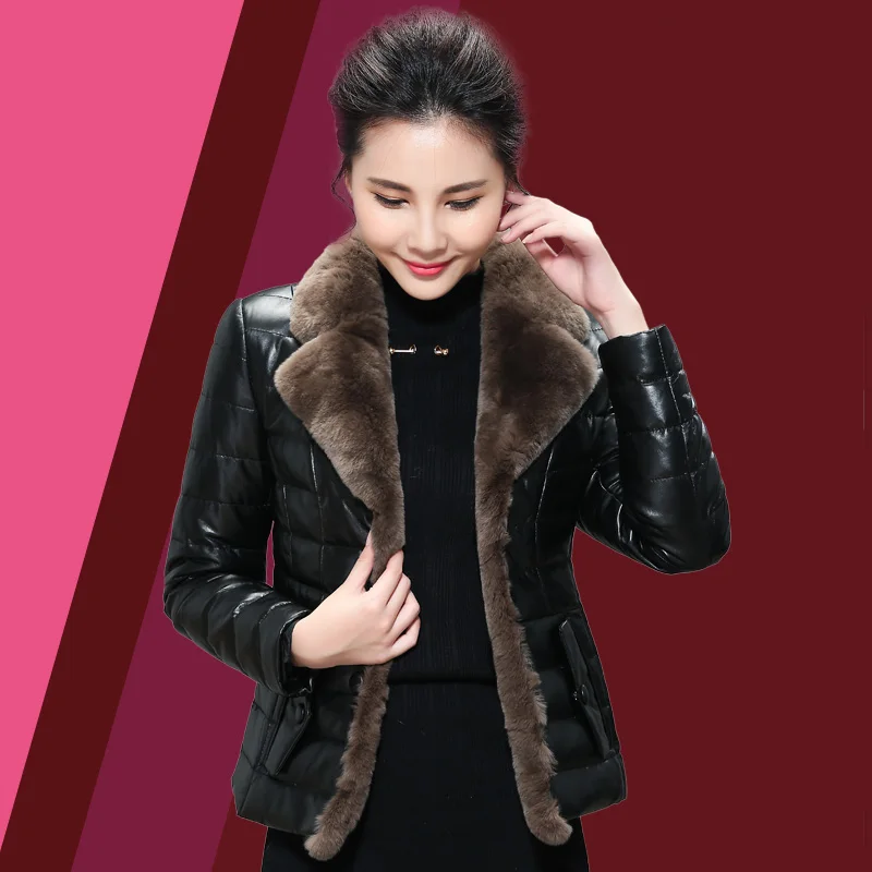 Куртка Tcyeek из натуральной кожи Женское пальто овчины зимняя верхняя одежда с