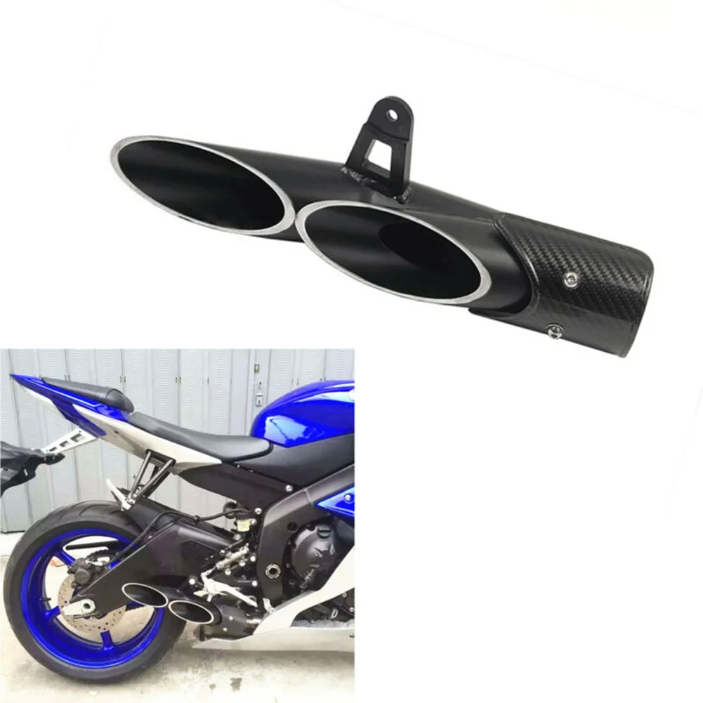 51 мм/2 дюйма Универсальный двойной Выпускной глушитель выхлопной трубы