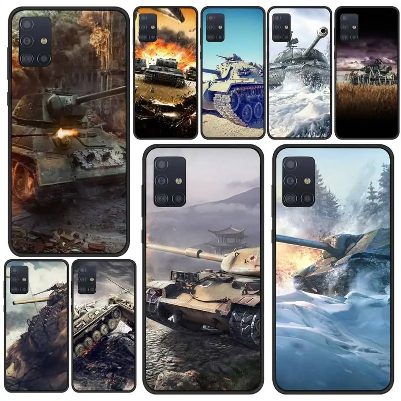 

World Of Tanks Phone Case For Samsung S21 S6 S7 Edge S8 S9 S10 S20 Ultra 5G Plus Cover Fundas Coque