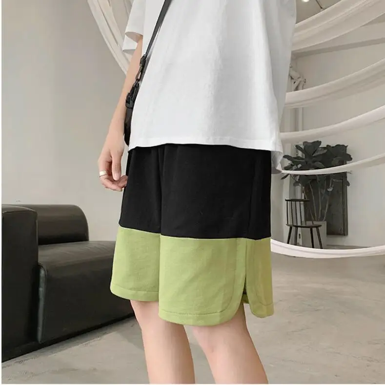 

2021 Summer Shorts Men Patchwork Running Sports Workout Shorts Training Gym Shorts