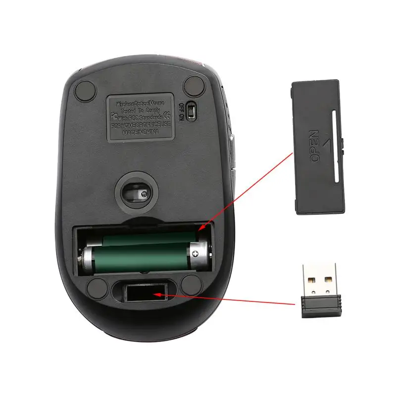

2.4G Portable Wireless Mouse Optical 6D Buttons 1200 DPI Mice For PC PC Laptop Gamer Mouse gaming Mouse