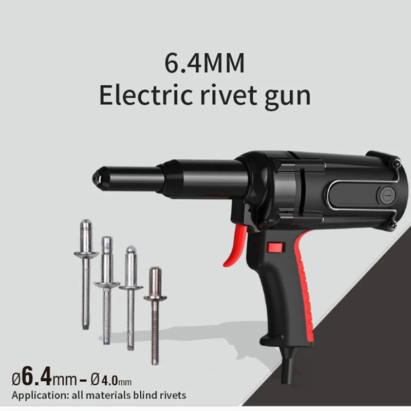 Bis zu 6,4mm heavy duty elektrische niet pistole nieten werkzeug elektrischen blind riveter power werkzeug 220V/600W