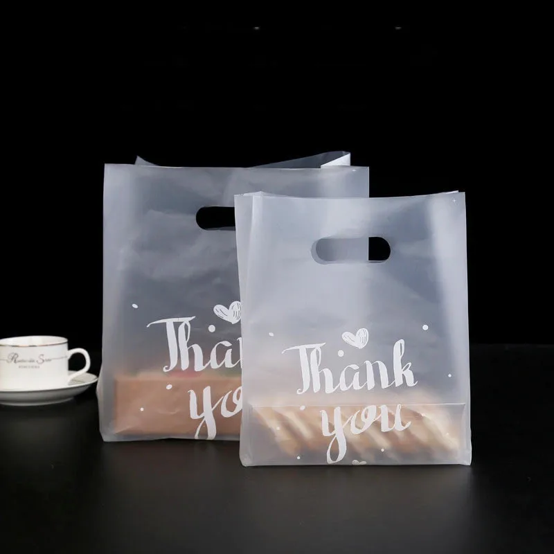 25/50pcs Packaging Thank You Candy Gift Bag Environmentally Friendly Chocolate Dragee Sweet Plastic Cupcake Wedding Wrapping | Дом и сад