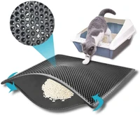 cat litter mat litter box mathoneycomb double layer trapping litter mat designwaterproof urine proof kitty litter mateasy cl
