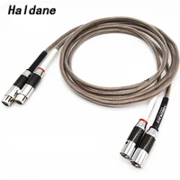 haldane hifi pair single crystal silver nordost odin 3pin xlr balanced reference interconnect cable with carbon fiber plug