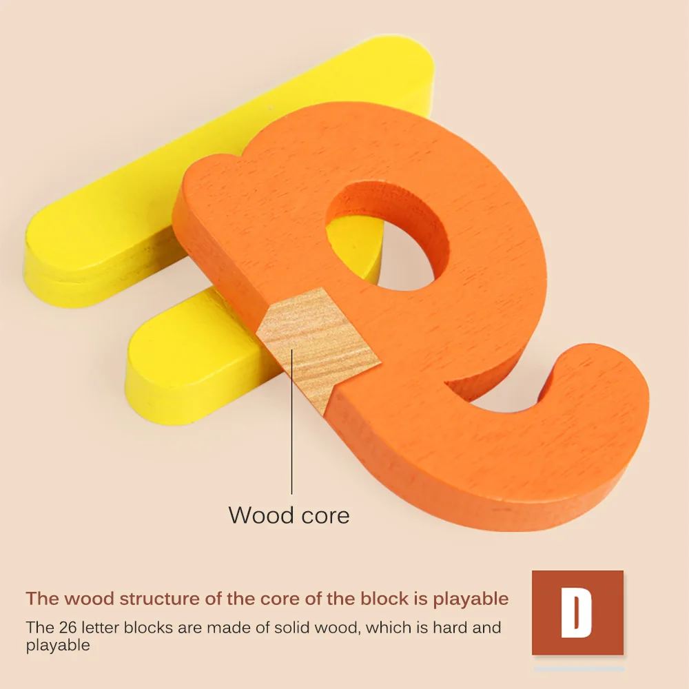 

Montessori Spell Word Game Wooden Toys Early Learning Jigsaw Letter Alphabet Puzzle Preschool Educational Baby Toys For Children