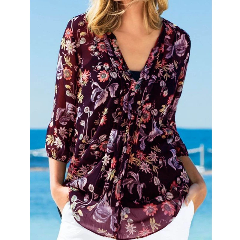 Летняя и осенняя одежда с цветочным принтом для беременных женщин модная