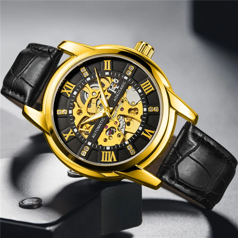 AOKULASIC автоматические механические мужские наручные часы военный армейский Спорт