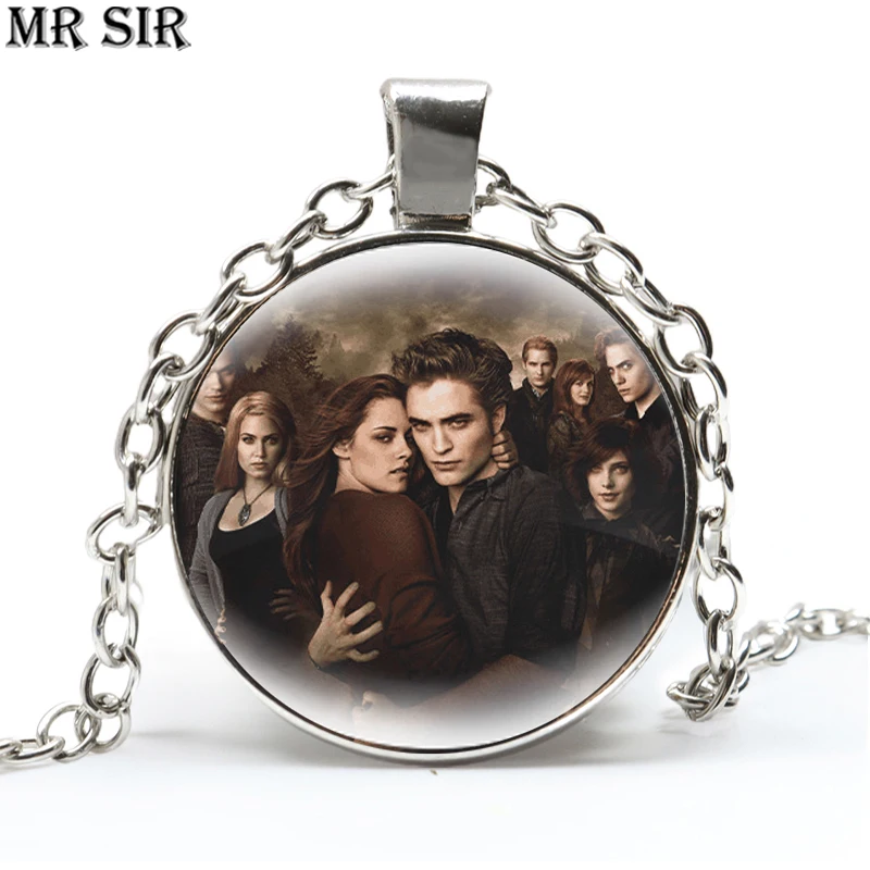 Подвеска из фильма Сумерки ожерелье кабошона с персонажем Эдварда Джейкоба