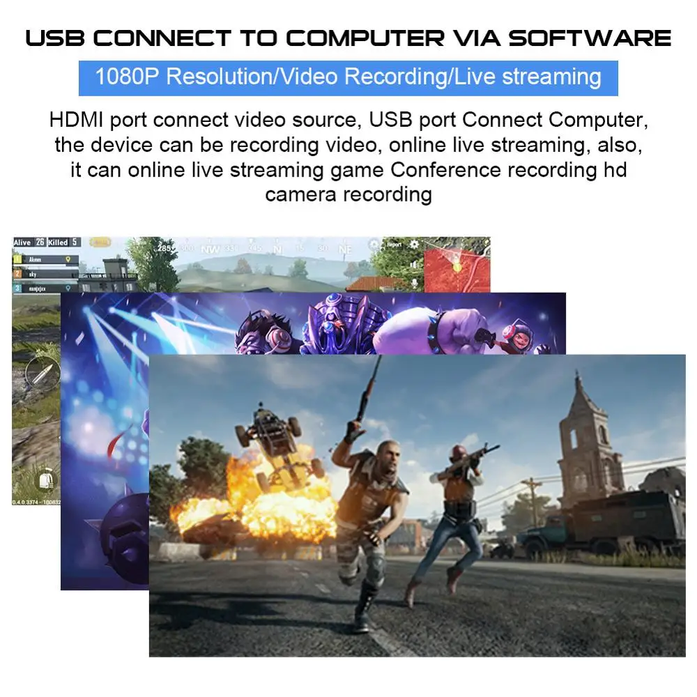 Карта захвата USB HD для в HDMI игры NS видео OBS Запись реальном времени | Безопасность и